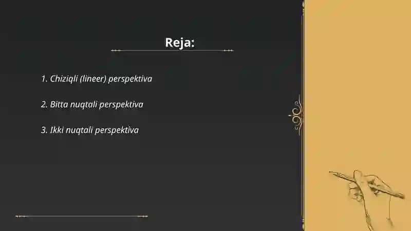 Chiziqli (lineer) perspektiva 2