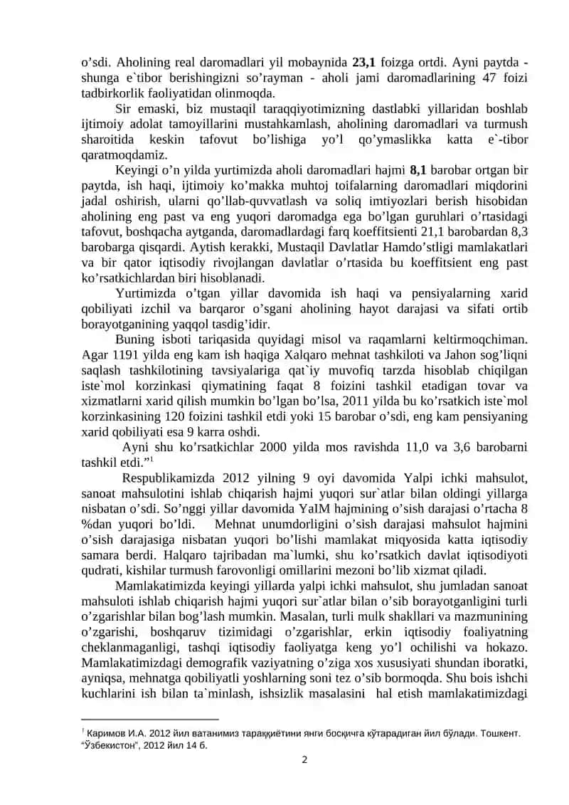 Mehnat resurslari bilan ta`minlanganlik va mehnat unumdоrligi tahlili 2