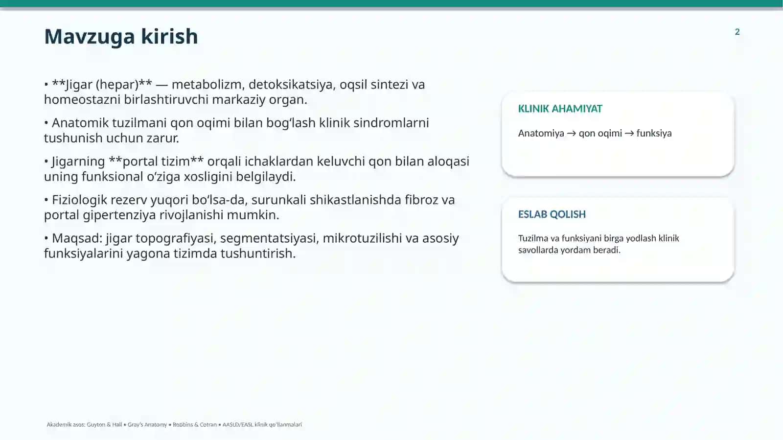 jigar anatomiya va fizalogiyasi 2