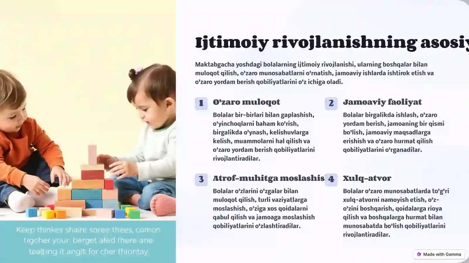 Maktabgacha yoshdagi bolalarning ijtimoiy rivojlanishi 2