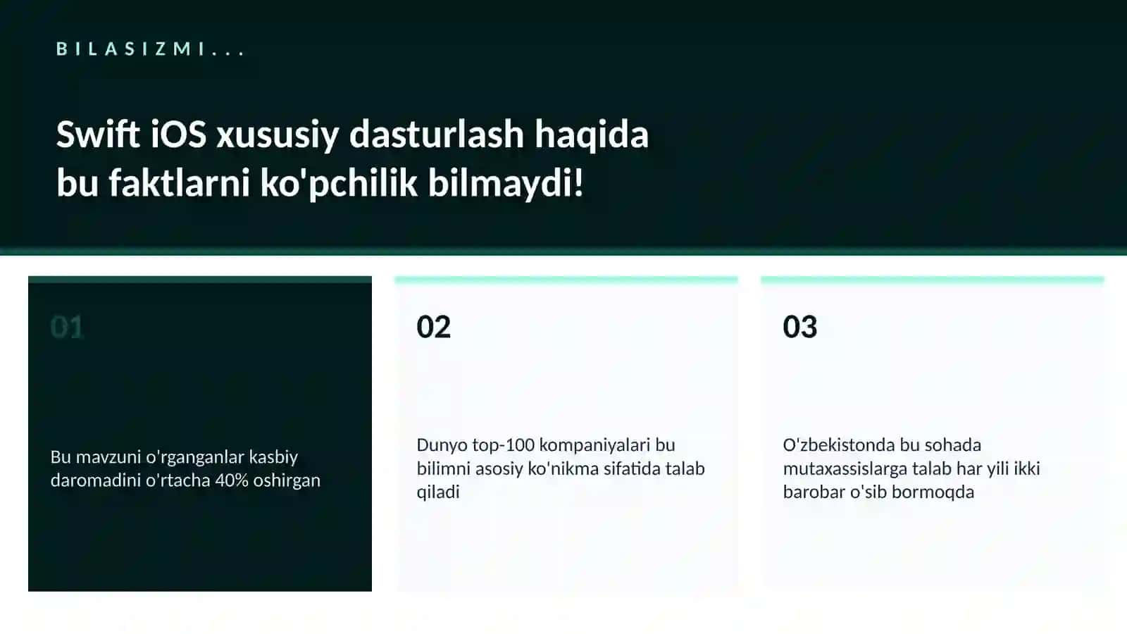 Swift iOS xususiy dasturlash 2