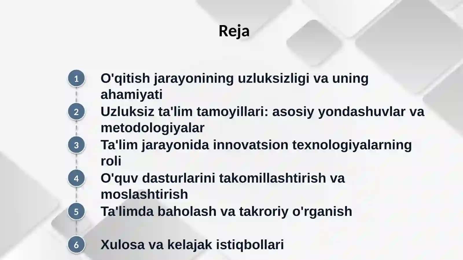 Uzluksiz ta'lim 2