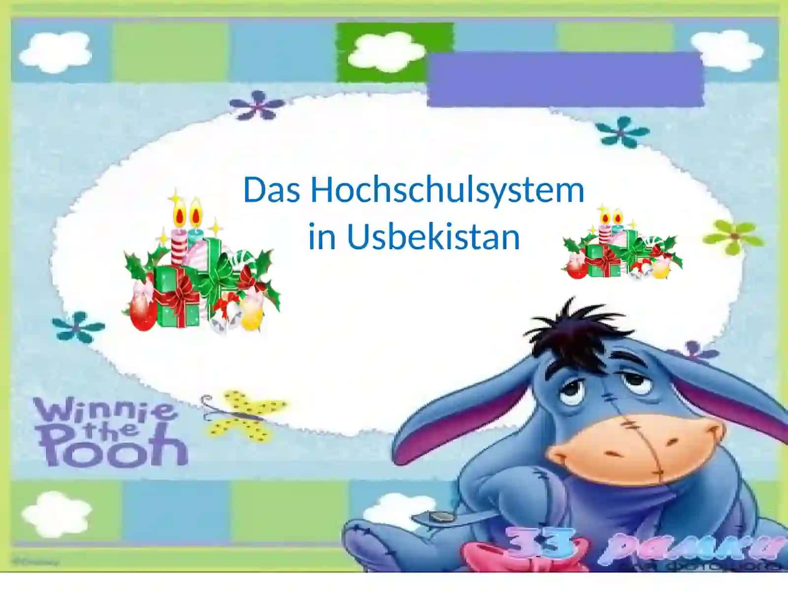 Die Präsentation der Studentin der Gruppe 316 an der Fakultät Pädagogik 2
