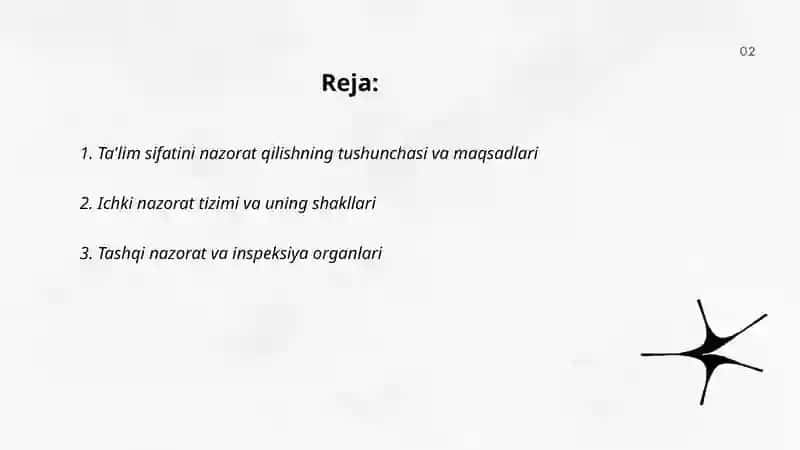 Ta'lim sifatini nazorat qilish va uning turlari 2