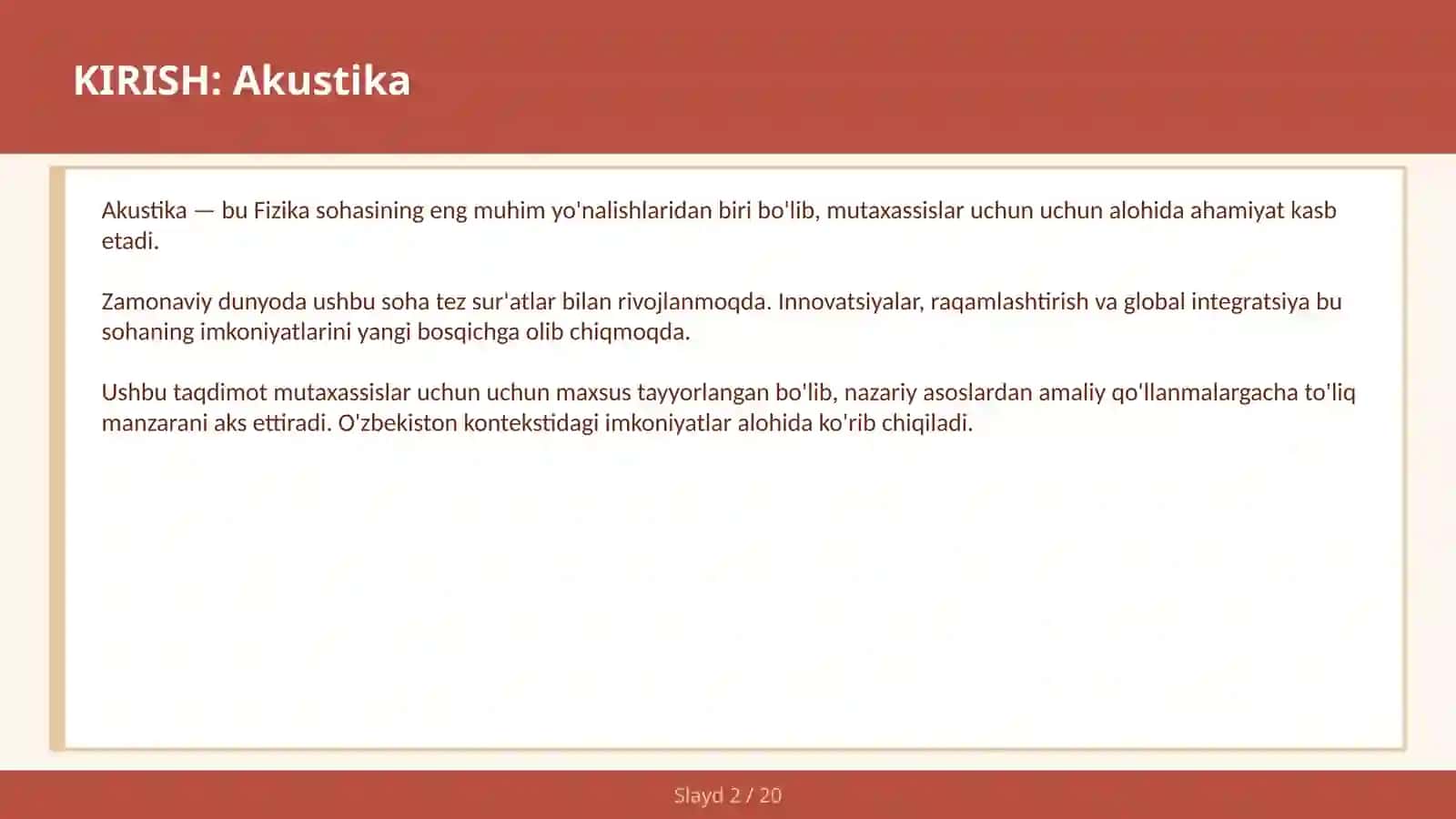 Akustika 2