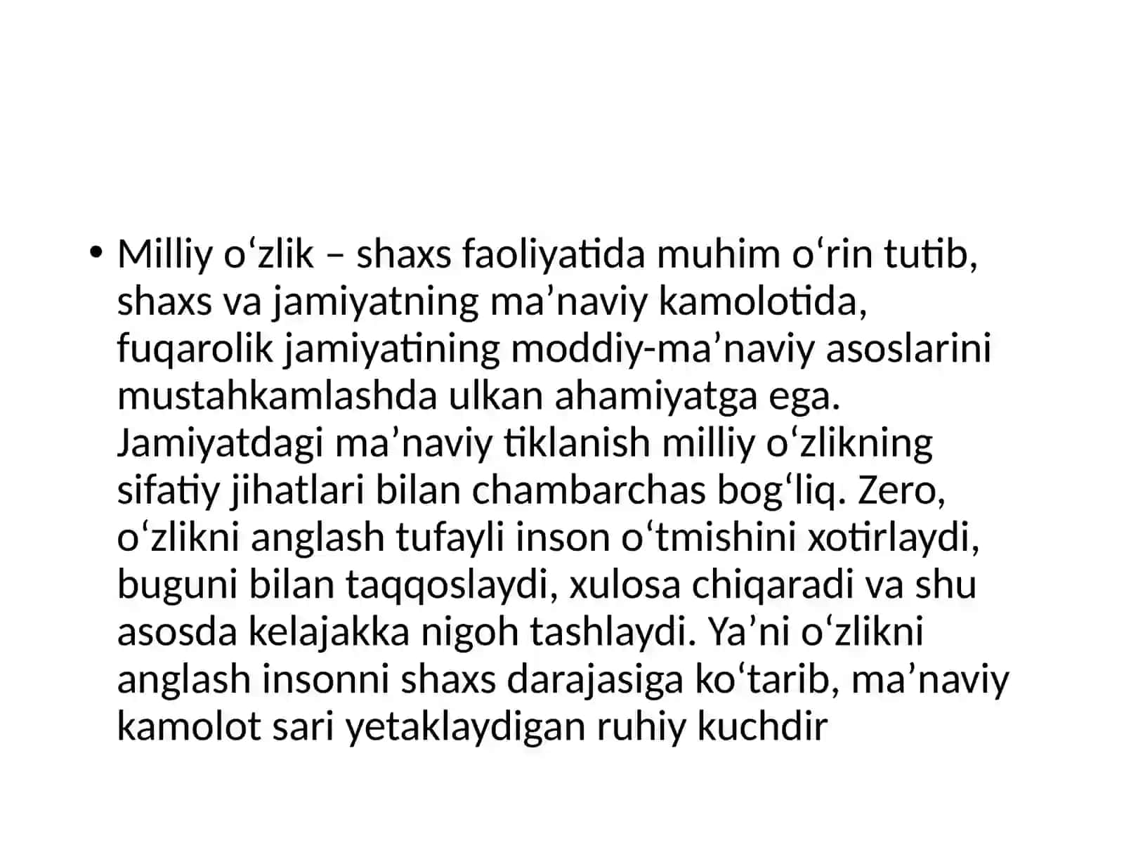 Milliy oʻzlik 2
