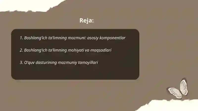 Boshlangʻich taʼlim mazmuni va mohiyati 2