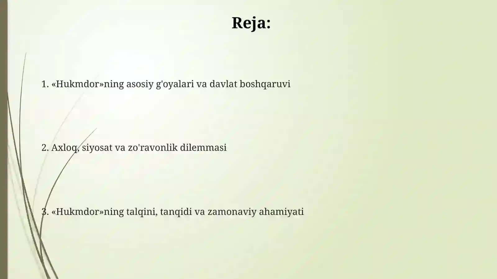 Makiavellining"Xukmdor"asari 2