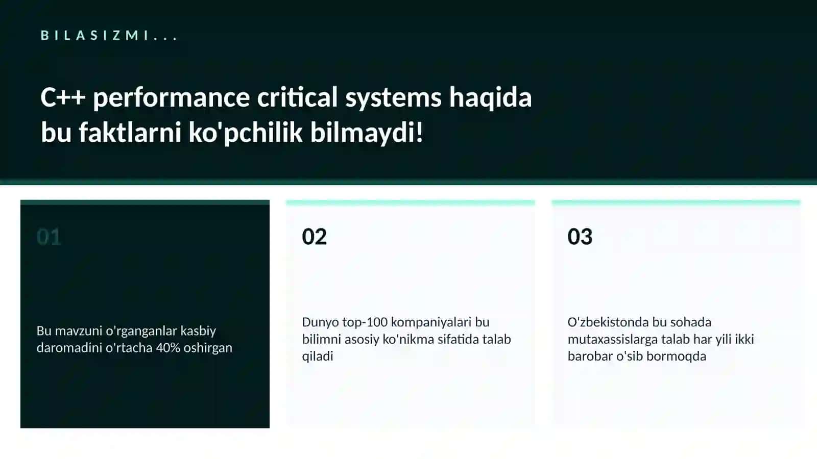 C++ performance critical systems 2