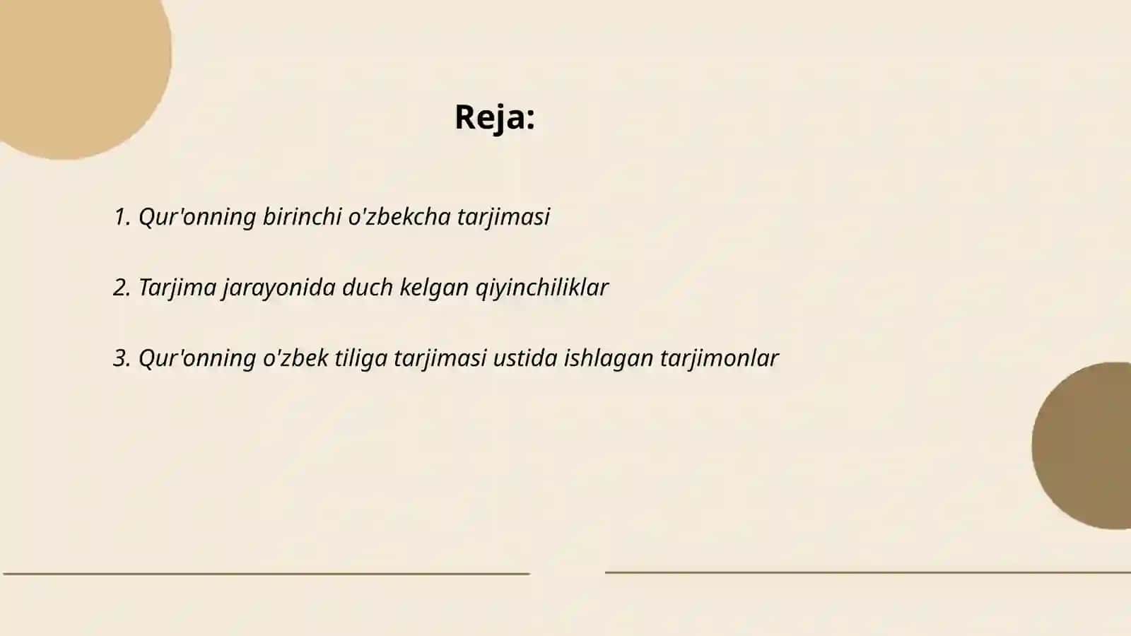 Qur'onning o'zbek tiliga tarjimasi 2