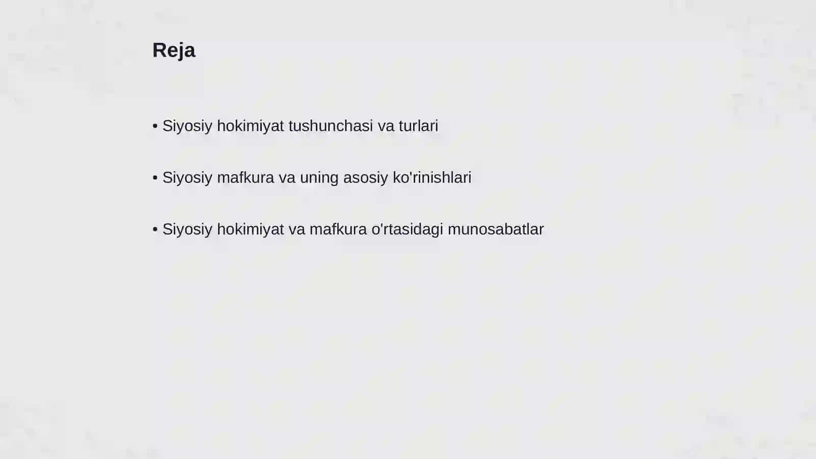 Siyosiy hokimiyat va siyosiy mafkura 2