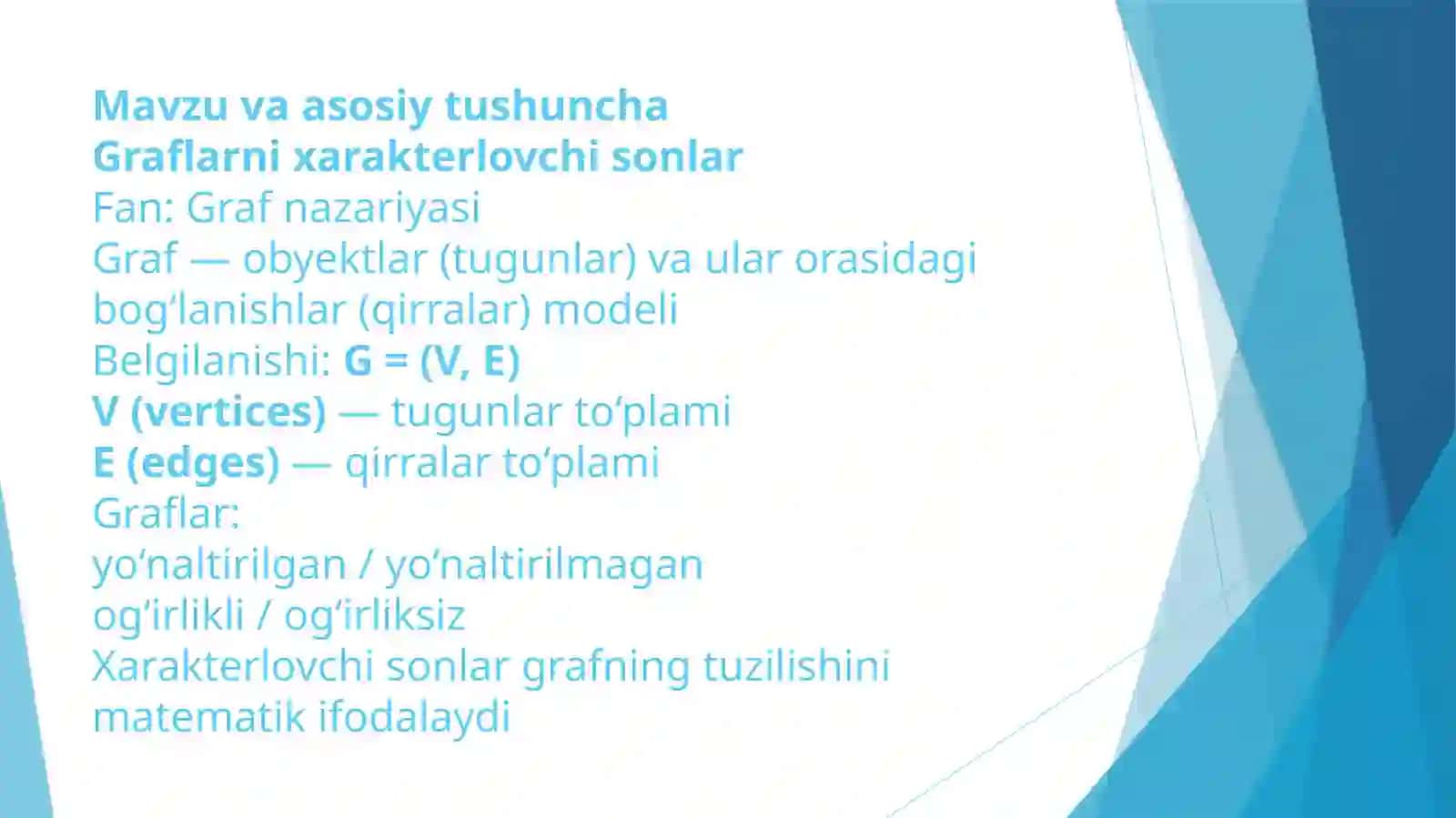 Graflar nazariyasi 2