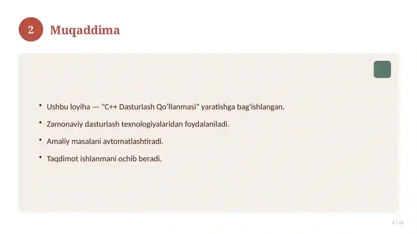 C++ Dasturlash Qo‘llanmasi 2