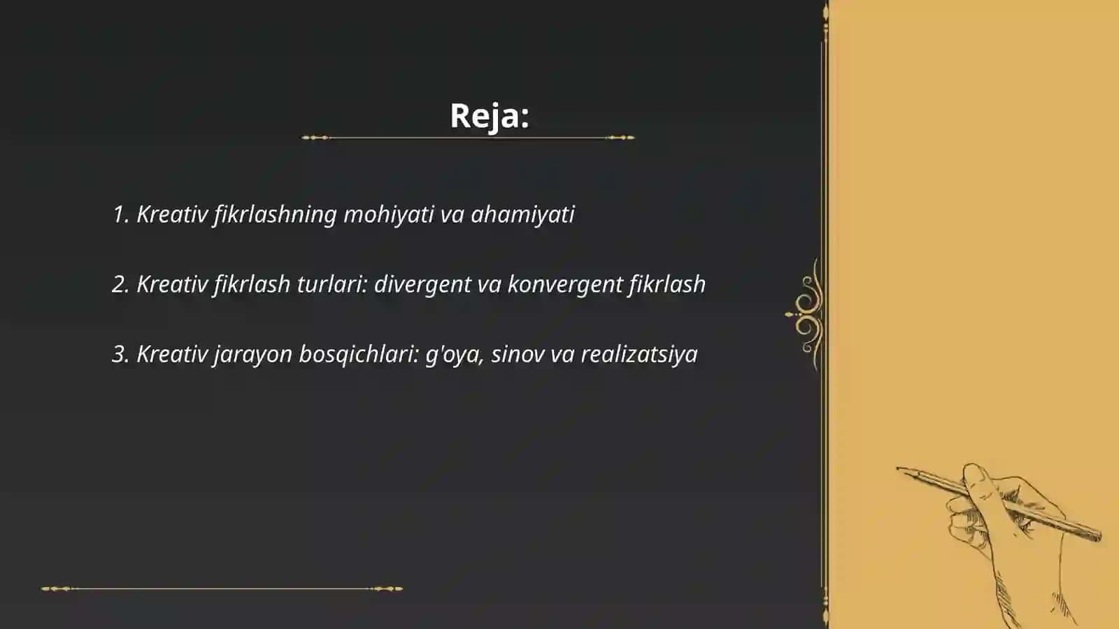 Kreativ fikrlash va uni rivojlantirish yóllari 2