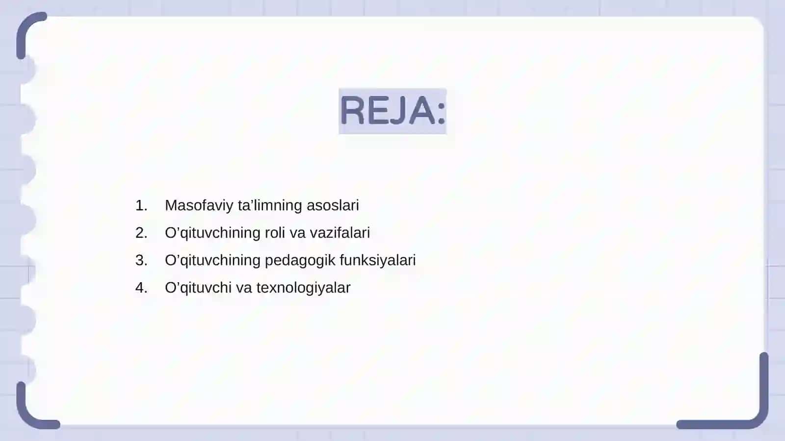 Masofaviy ta’limda o’qituvchining funksiyalari 2