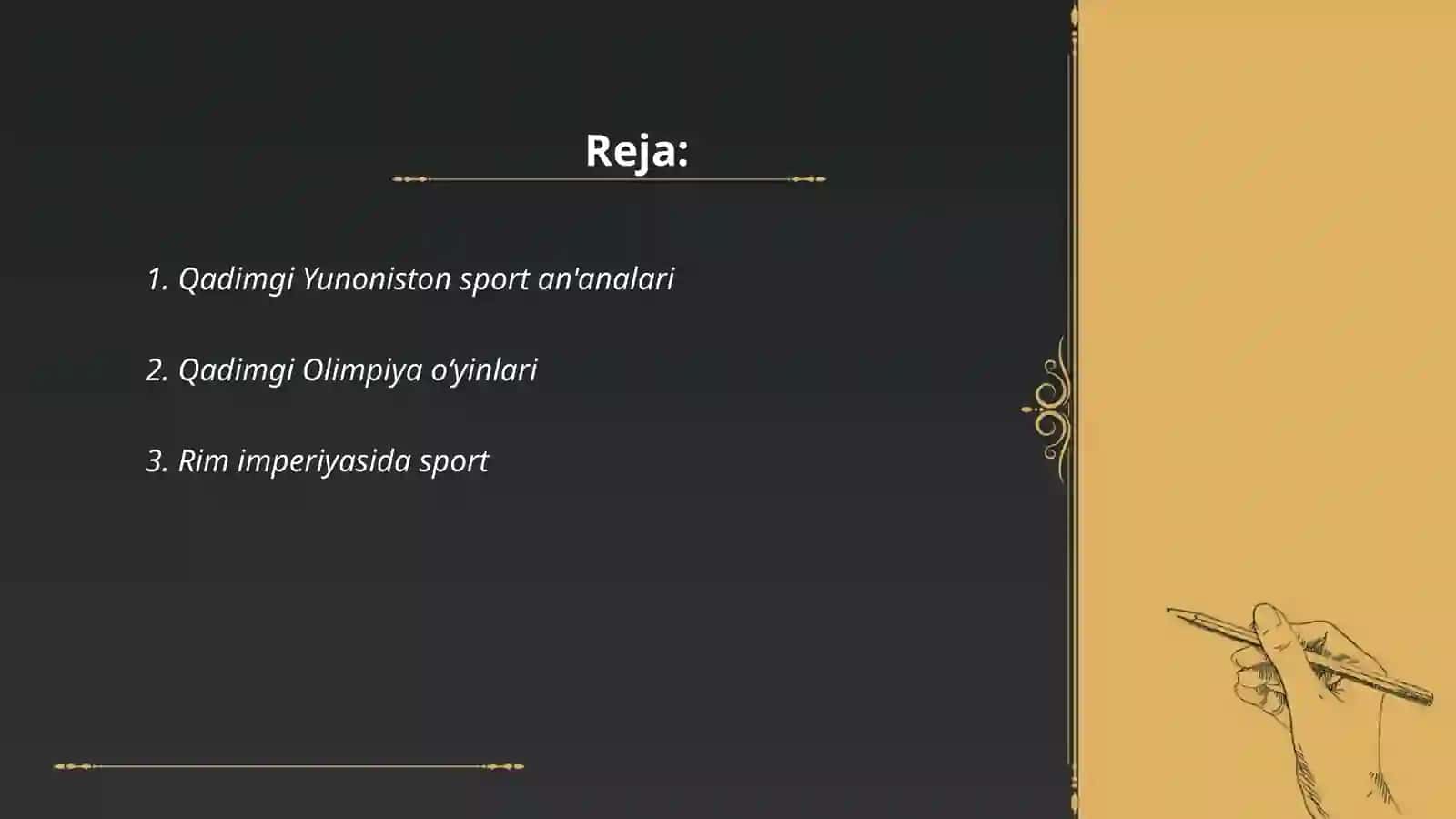 Qadimgi Yunoniston sport an'analari 2