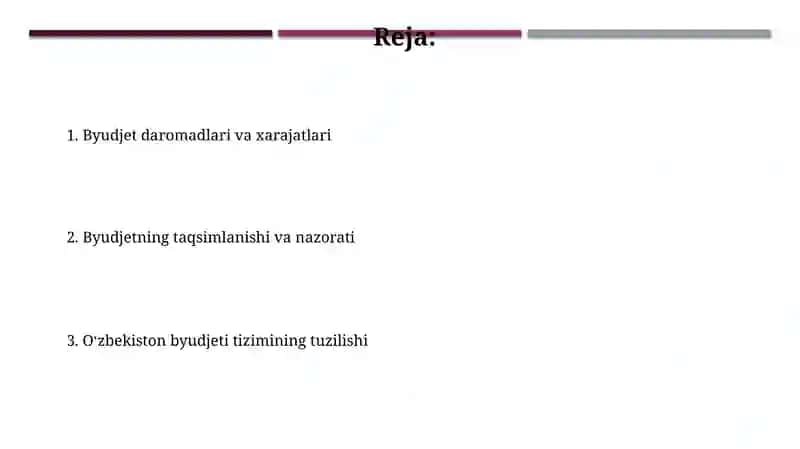 O'zbekiston Respublikasi budjet tizimi 2