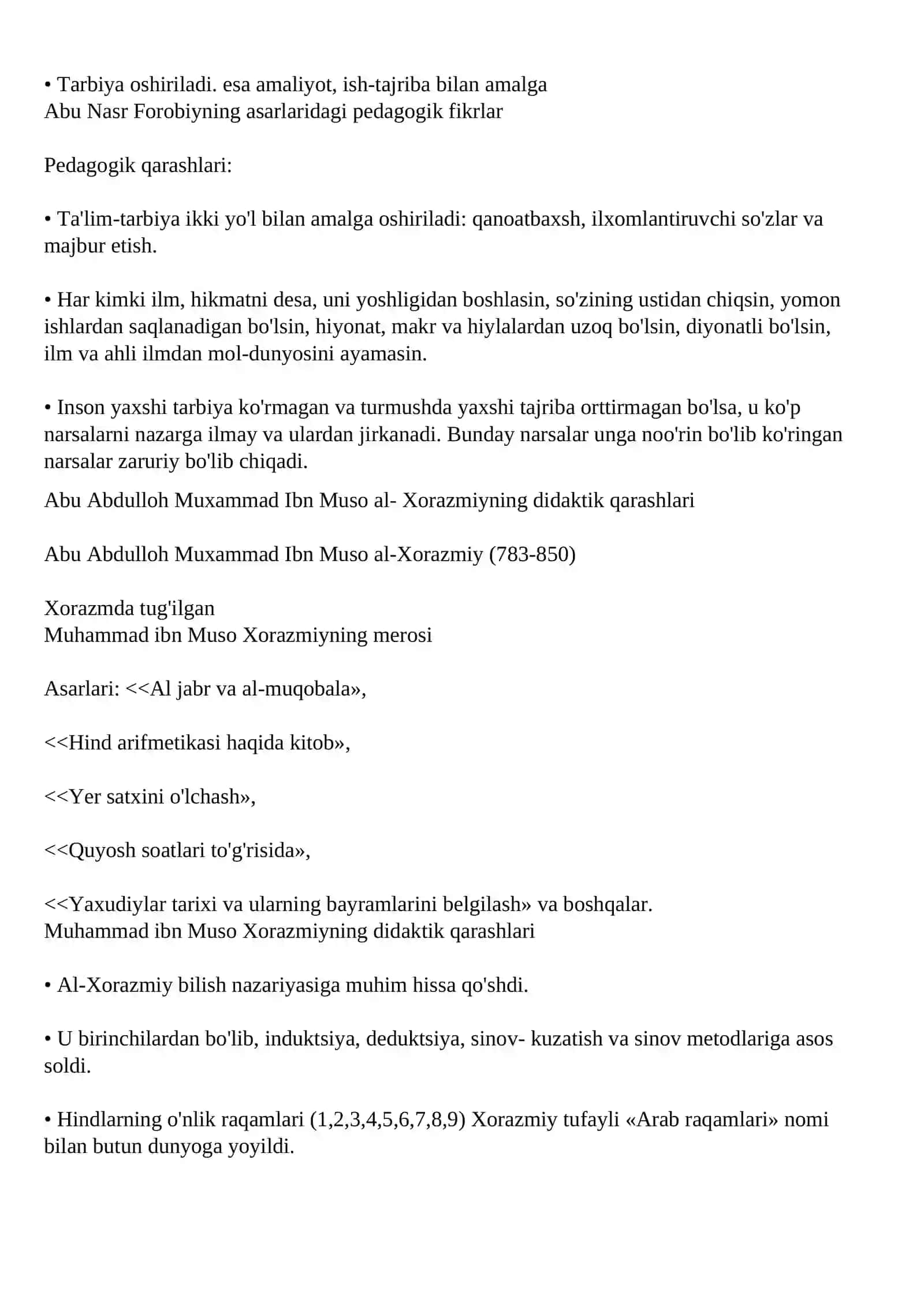 Sharq pedagogic ta’limotida ta’limiy-axloqiy qarashlar 2