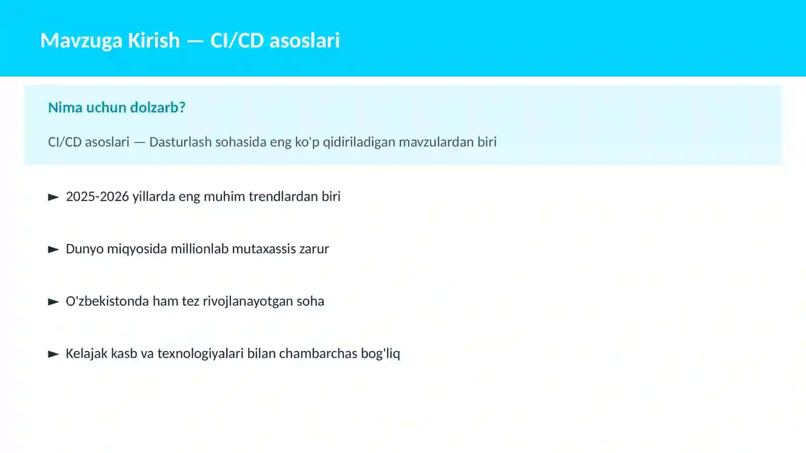 CI/CD asoslari 2