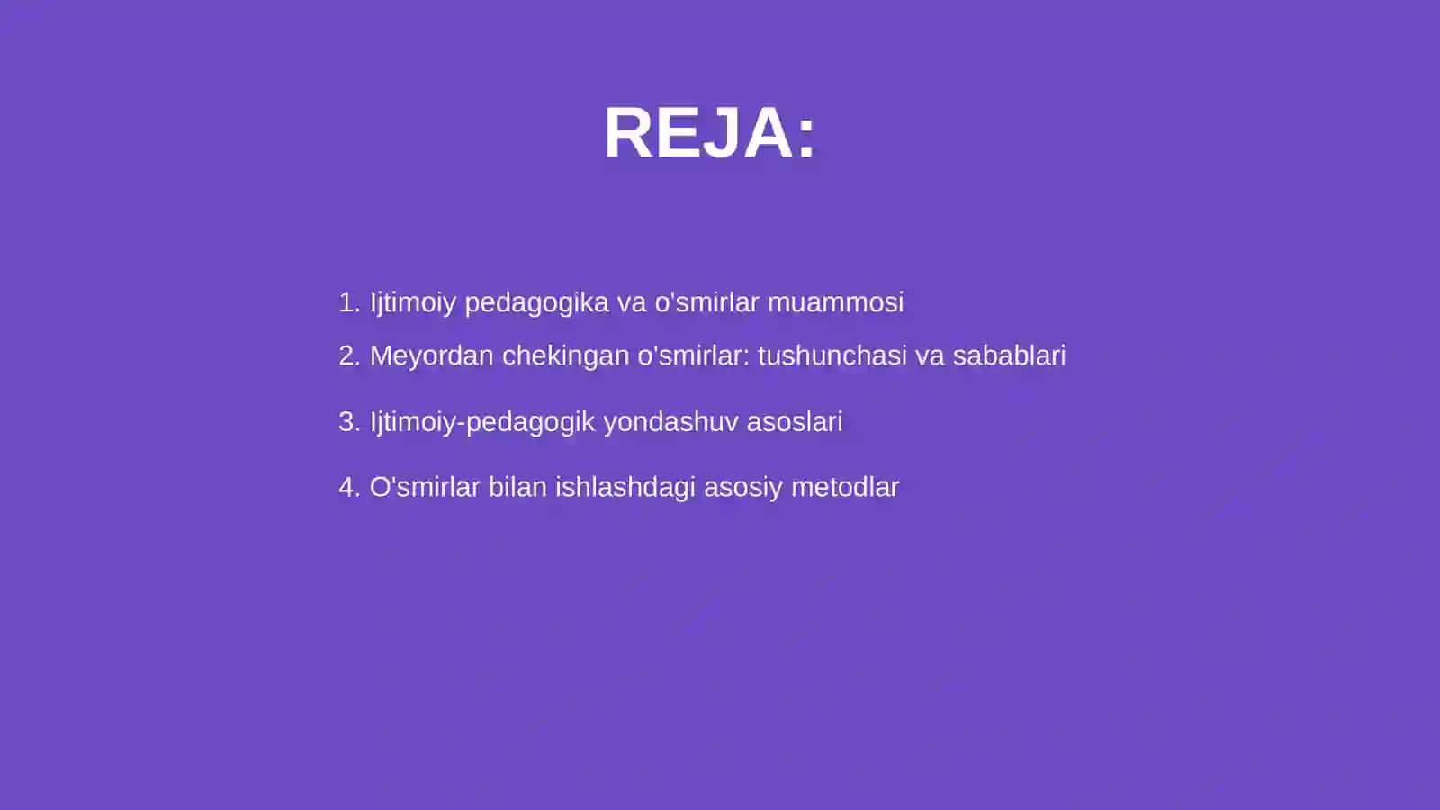 Ijtimoiy pedagogikada meyordan chekingan o'smirlar bilan olib boriladigan ish shakillari metodlari va vositalari 2
