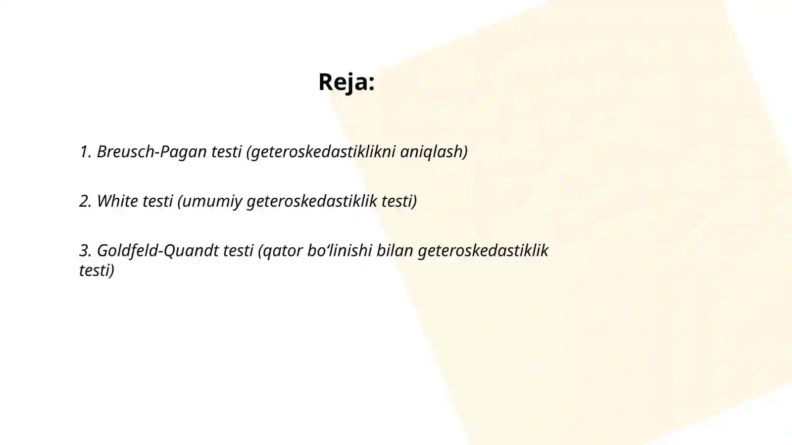 Breusch-Pagan testi 2