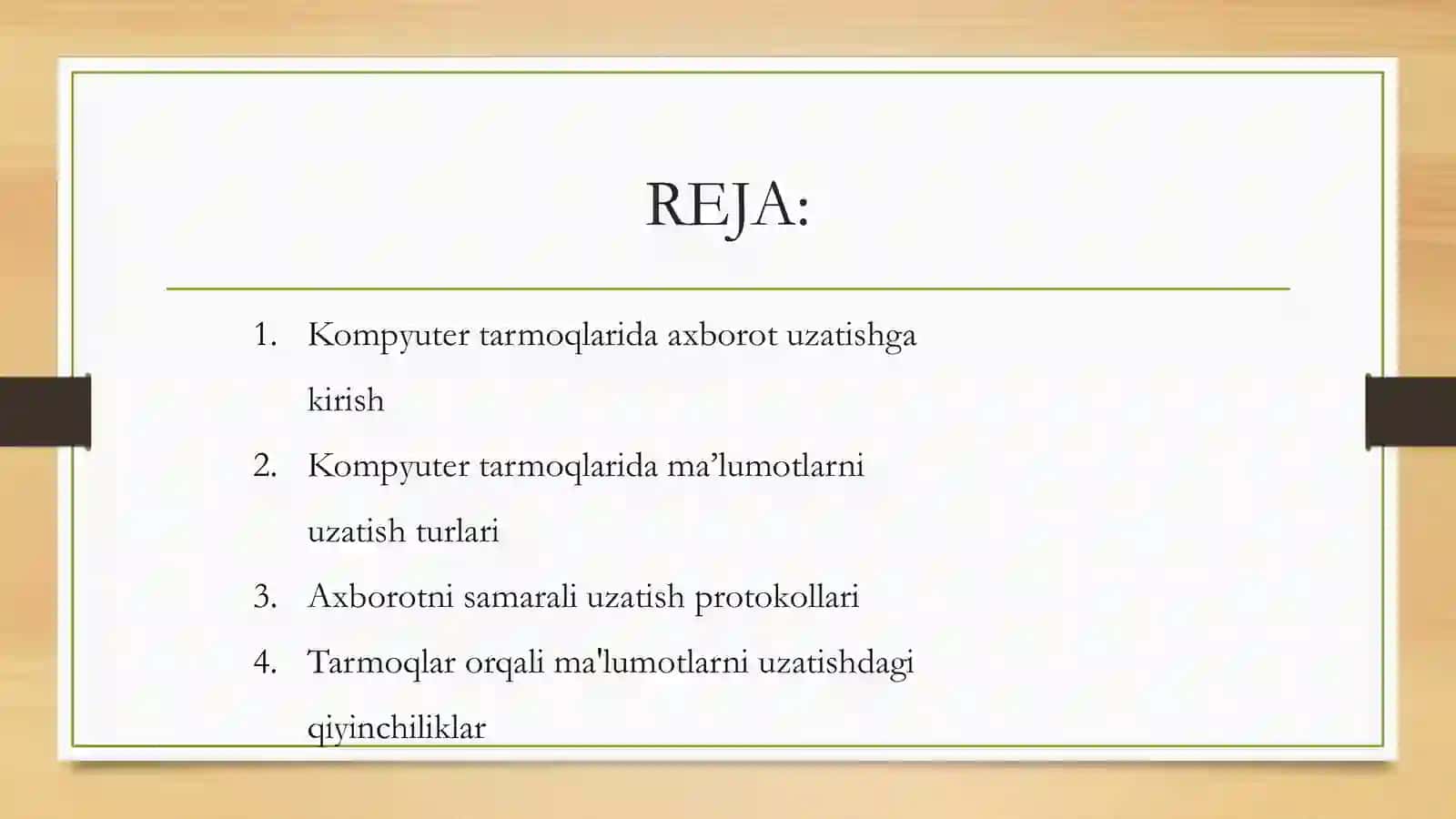 Kompyuter tarmoqlarda malumot uzatish 2