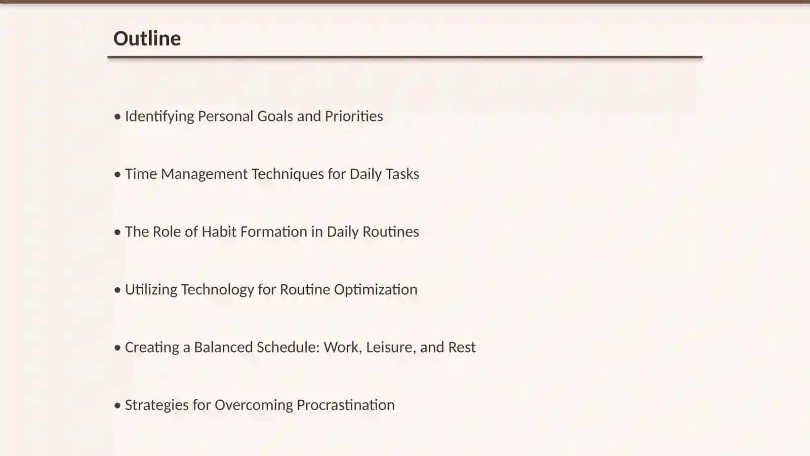 Organizing My Daily Routine Effektively 2