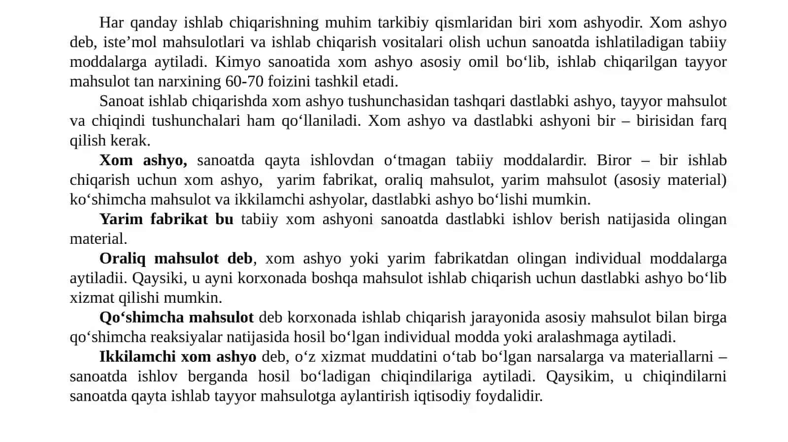 Kimyoviy ishlab chiqarishning tuzilishi va texnologik sxemalari 2