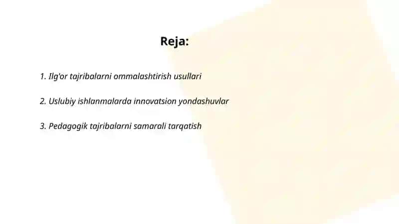 Uslubiy ishlanmalar tayyorlash 2