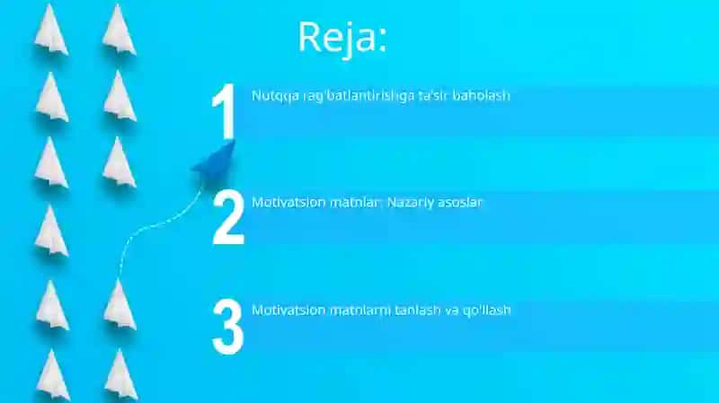 Nutqqa rag'batlantirishga ta'sir baholash 2