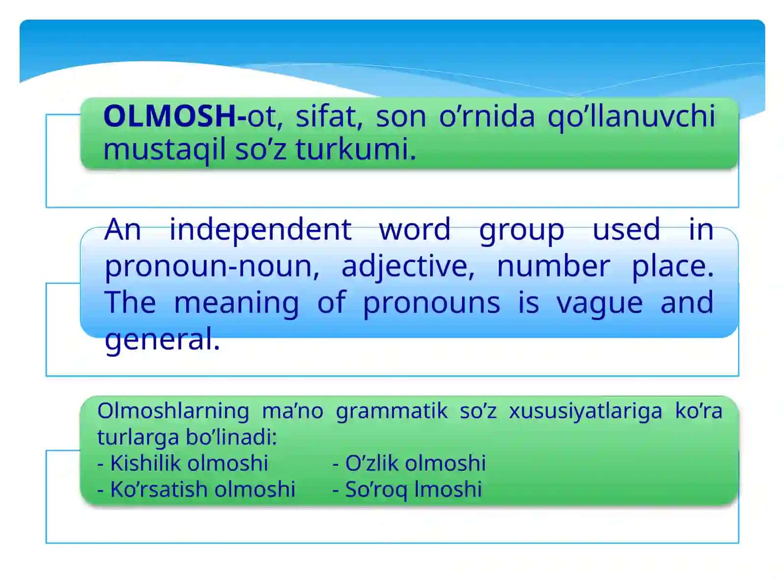 Olmoshlar 2