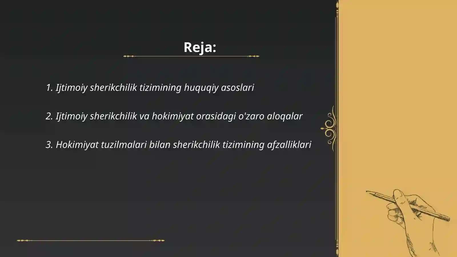Ijtimoiy sherikchilik tizimi va hokimiyat tuzilmalari bilan aloqalarini oʻrnatish 2