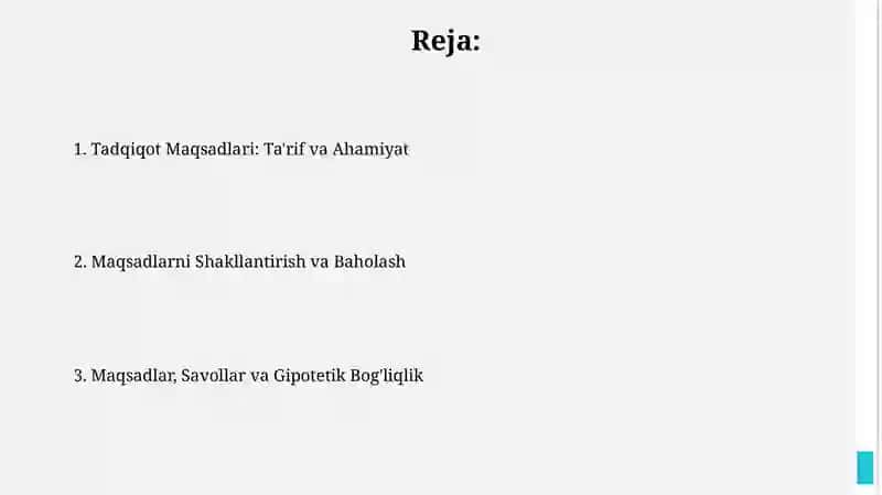 Tadqiqot Maqsadlari: Ta'rif va Ahamiyat 2