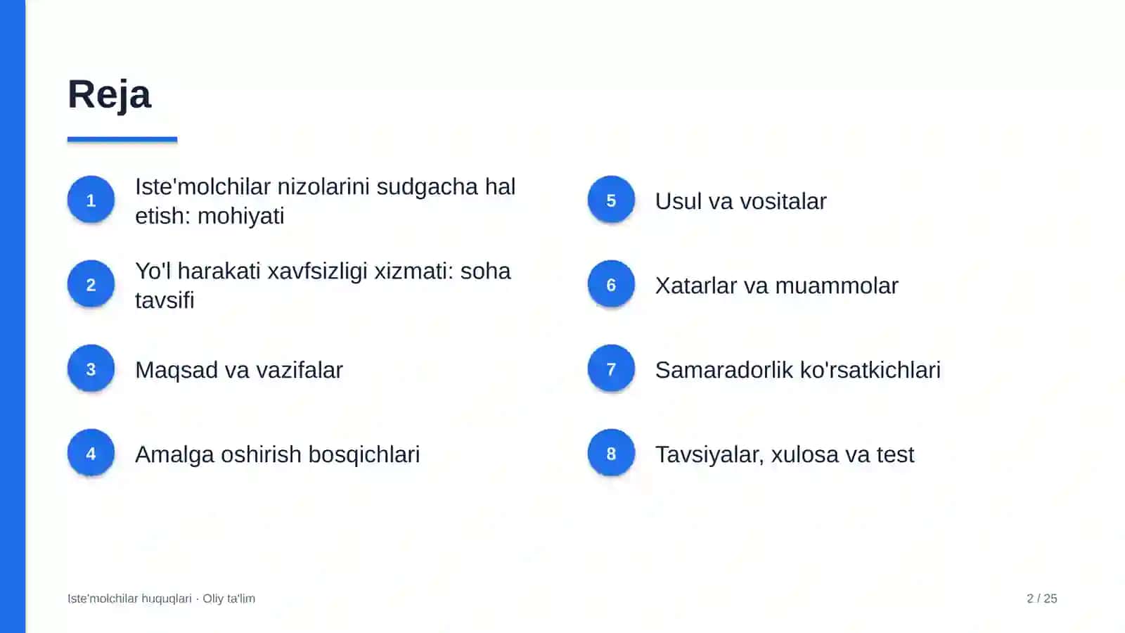 yo'l harakati xavfsizligi xizmatida iste'molchilar bilan nizolarni sudgacha hal etish 2844 2