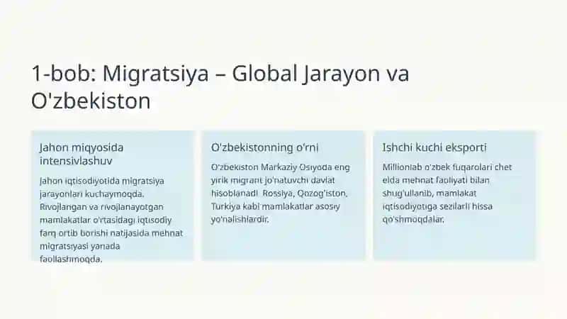 Xalqaro Migratsiya Jarayonlarining Iqtisodiy Ta'siri 2
