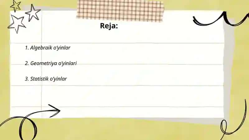 Matematik oʻyinlar 2