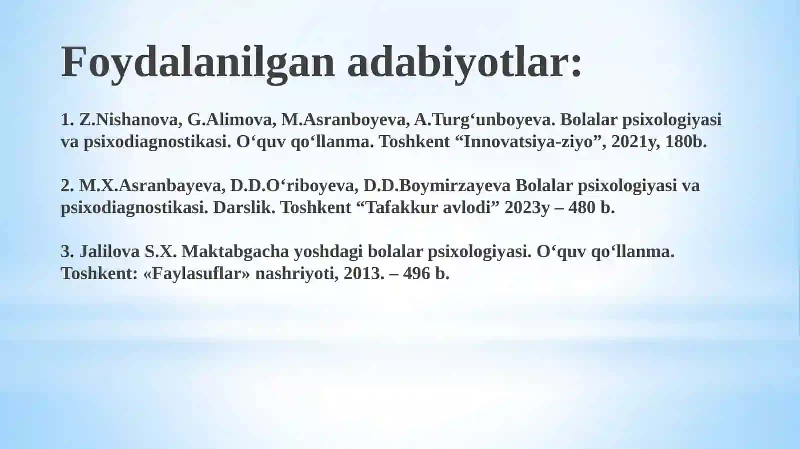 Maktabgacha tarbiya yosh davri 2