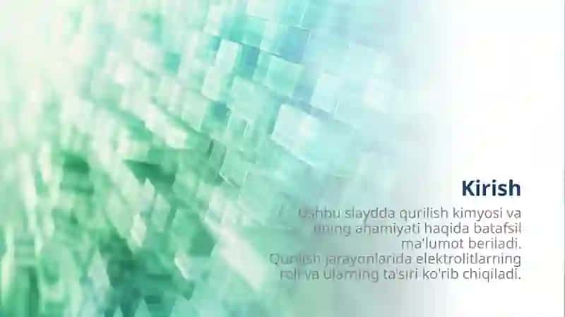 Qurilishda elektrolitlar 2
