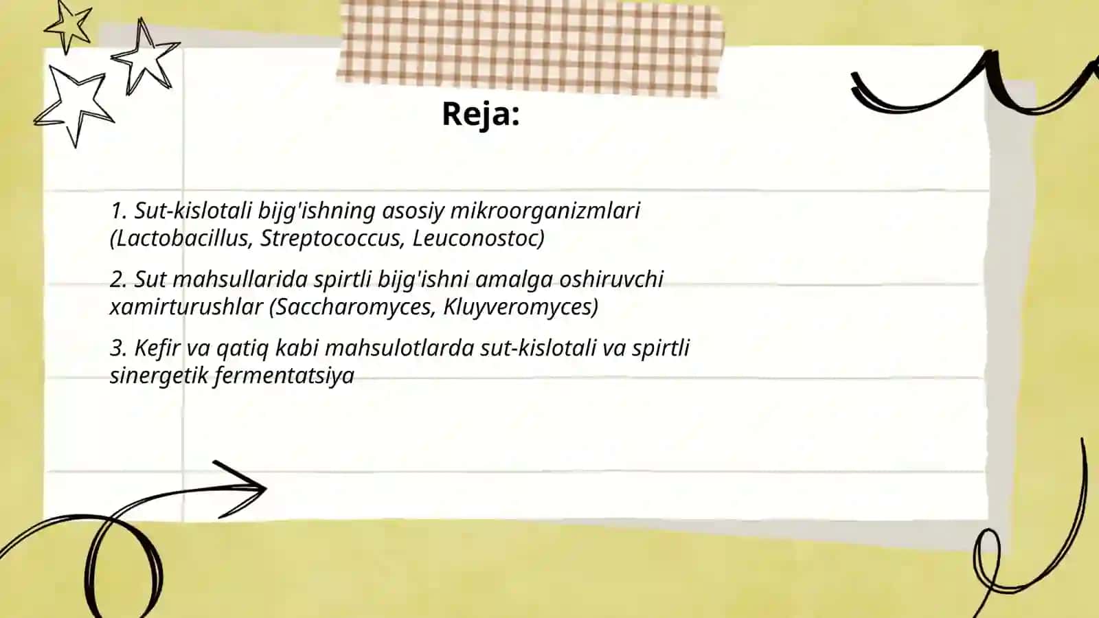 Mikroorganizmlar yordamida sut-kislotali, spirtli bijg'ish jarayoni 2