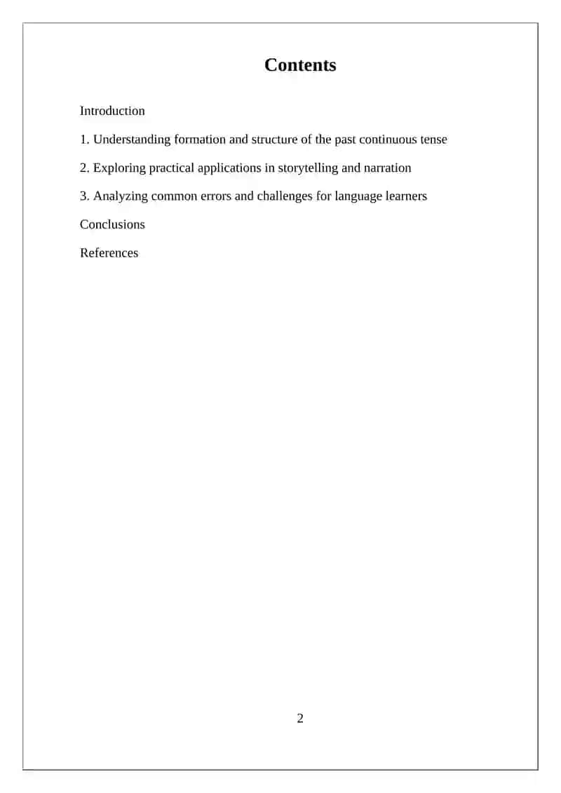 Past Continuous Tense 2