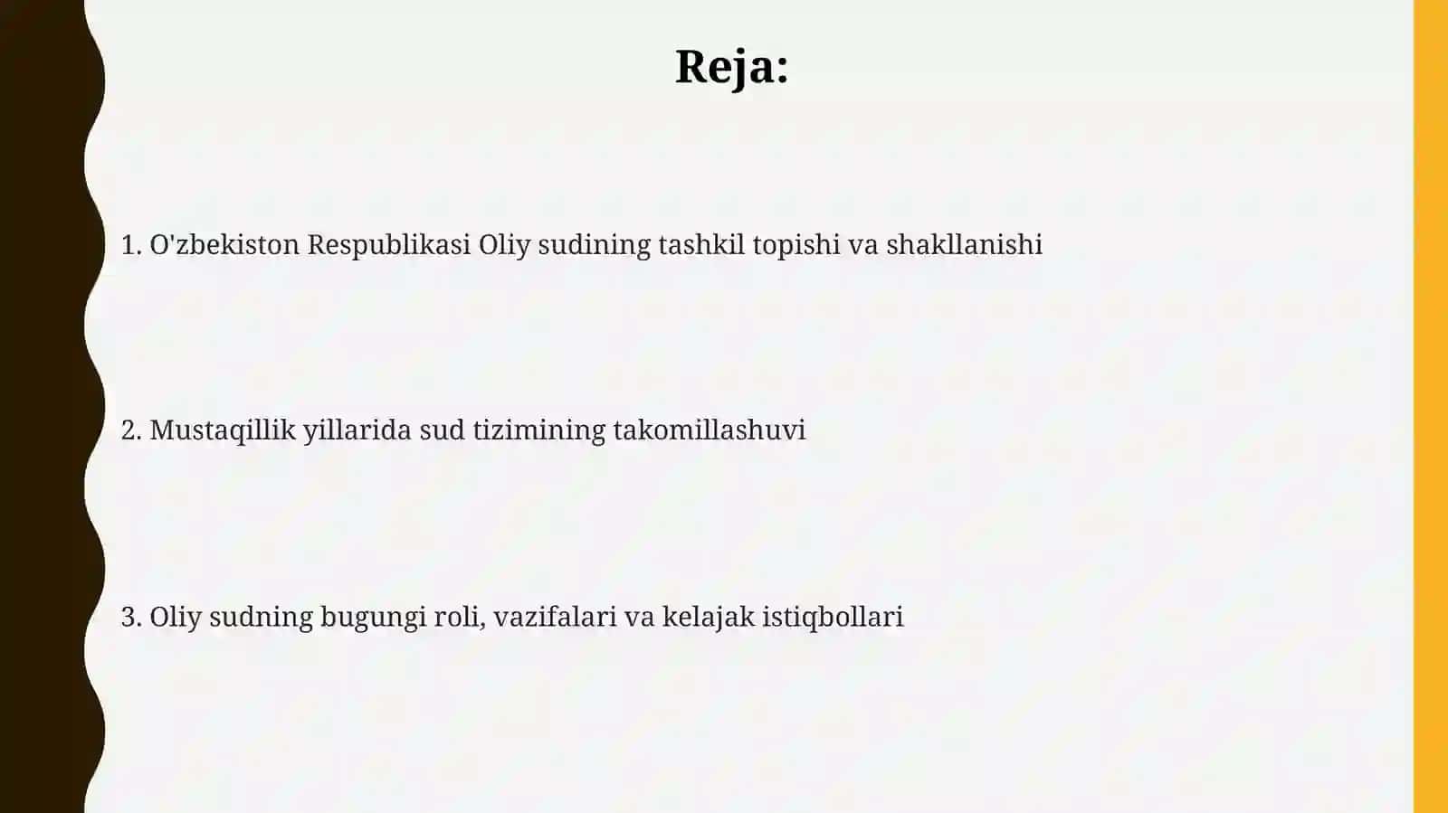 O‘zbekiston Respublikasi Oliy sudish shakllanishi 2