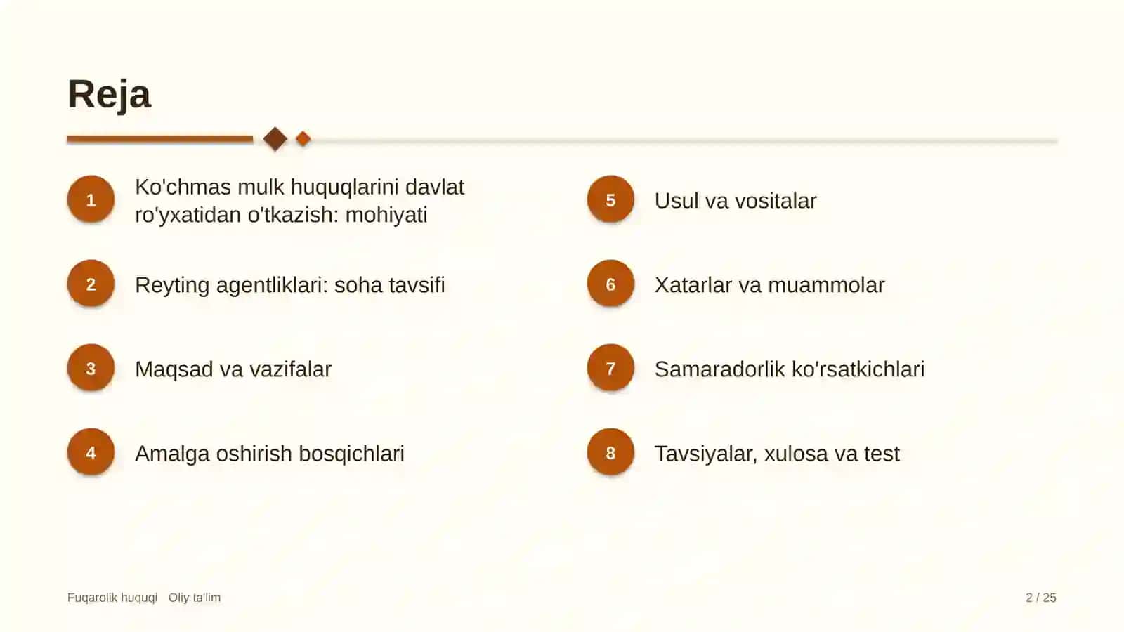 reyting agentliklarida ko'chmas mulkka bo'lgan huquqlarni davlat ro'yxatidan o'tkazish 9929 2