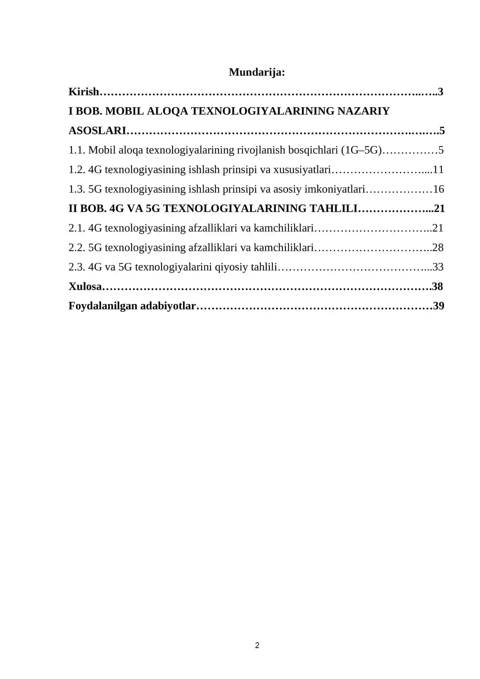 MOBIL ALOQA TEXNOLOGIYALARINING NAZARIY ASOSLARI 2