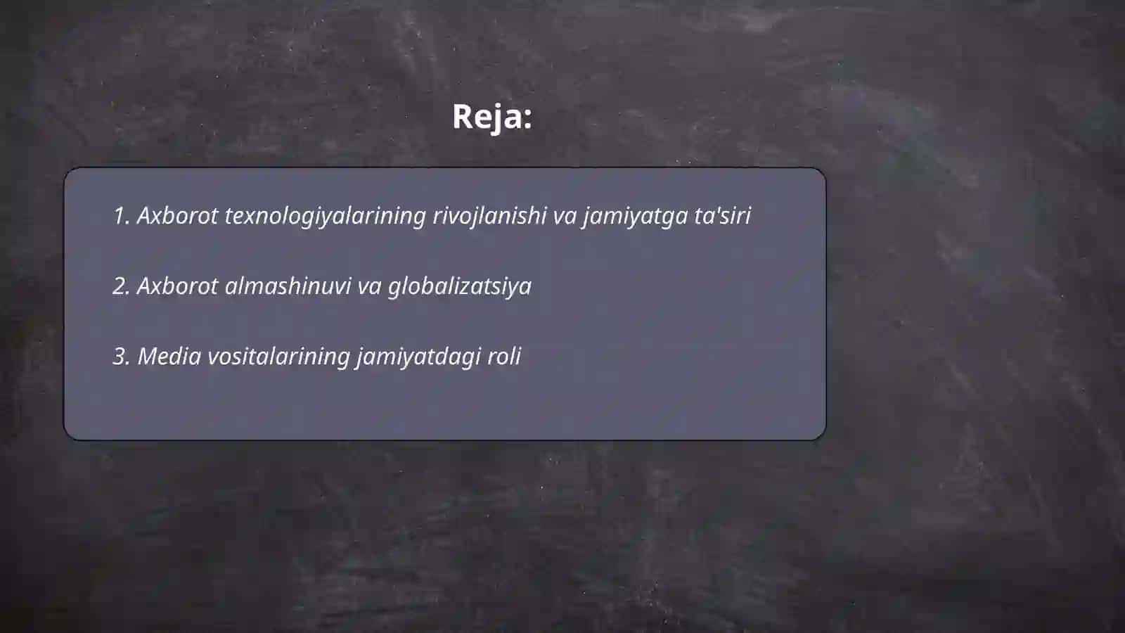 Axborotning jamiyatda tutgan oʻrni va ahamiyati 2