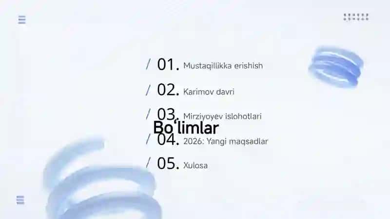 Oʻzbekistonning eng yangi tarix 2