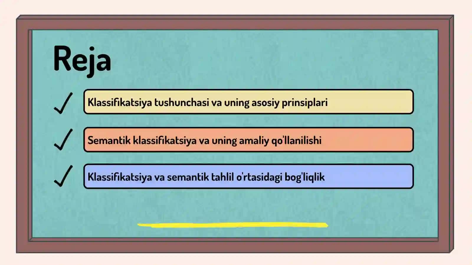 Klassifikatsiya tushunchasi. Semantik klassifikatsiyalash 2