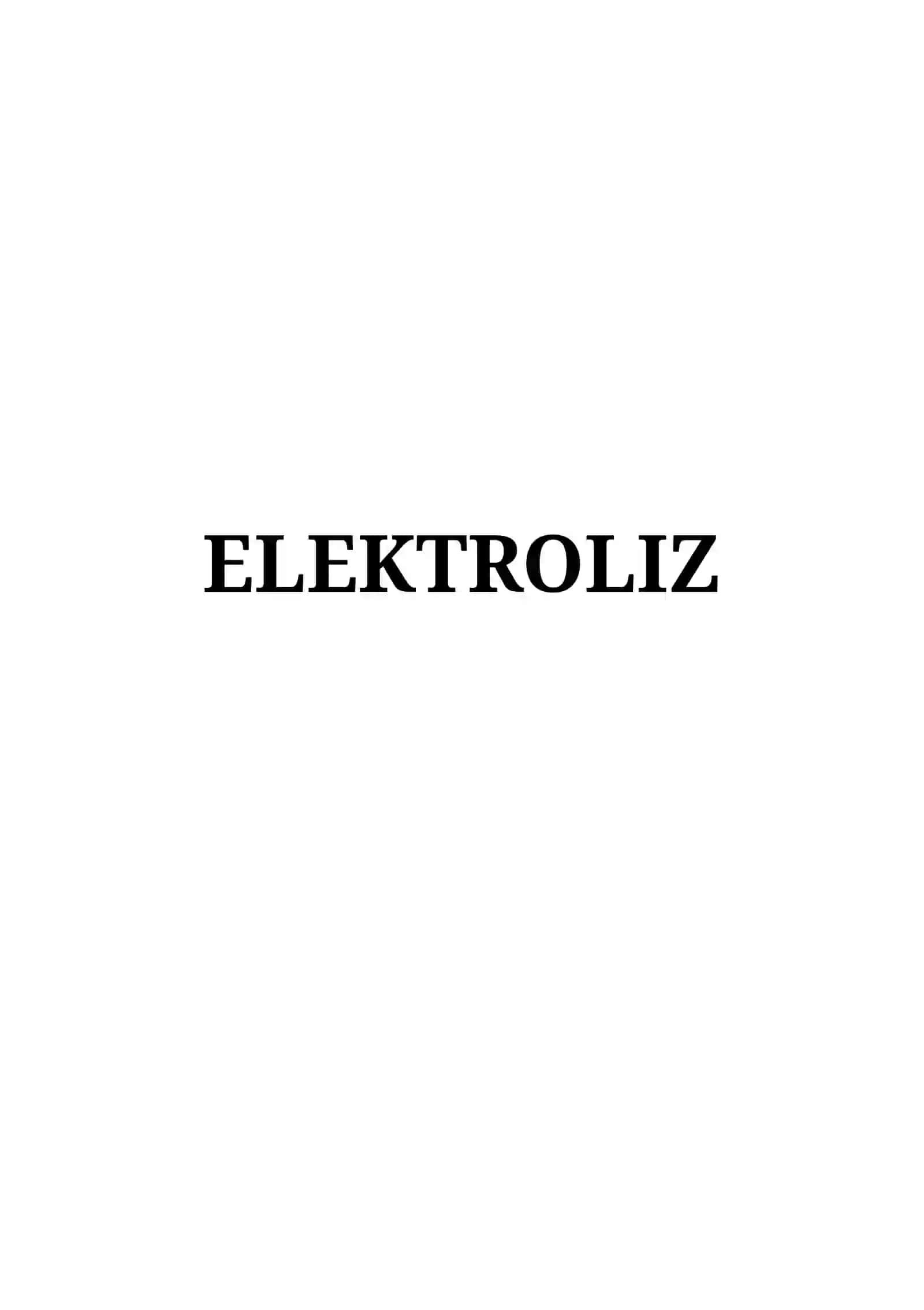 ELEKTROLIZ 2