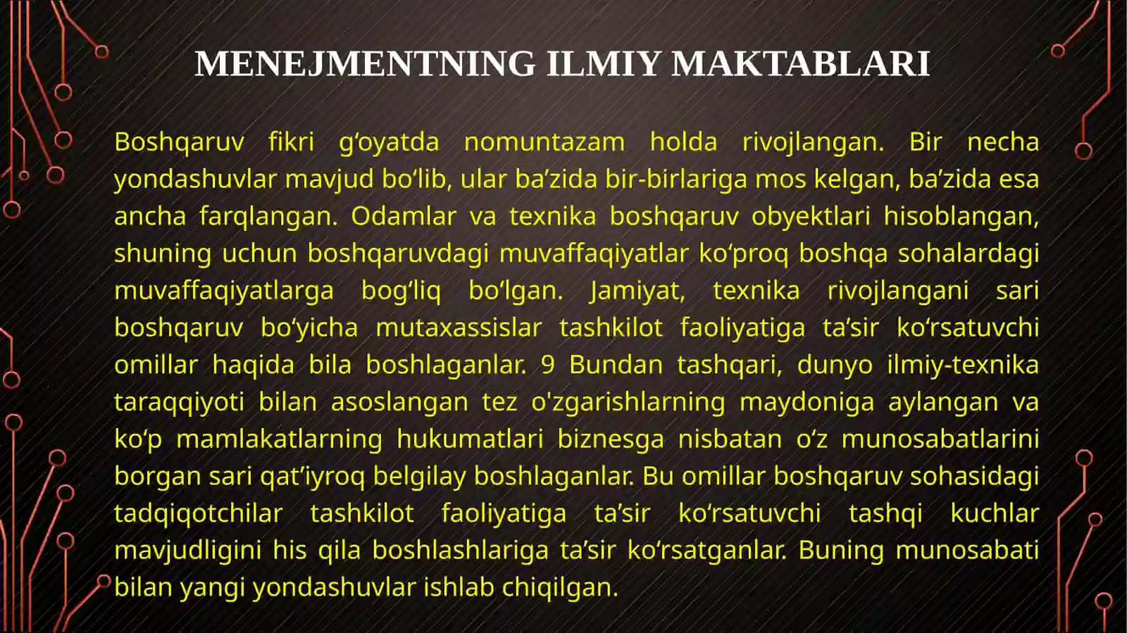 Ilmiy boshqaruv maktabi 2