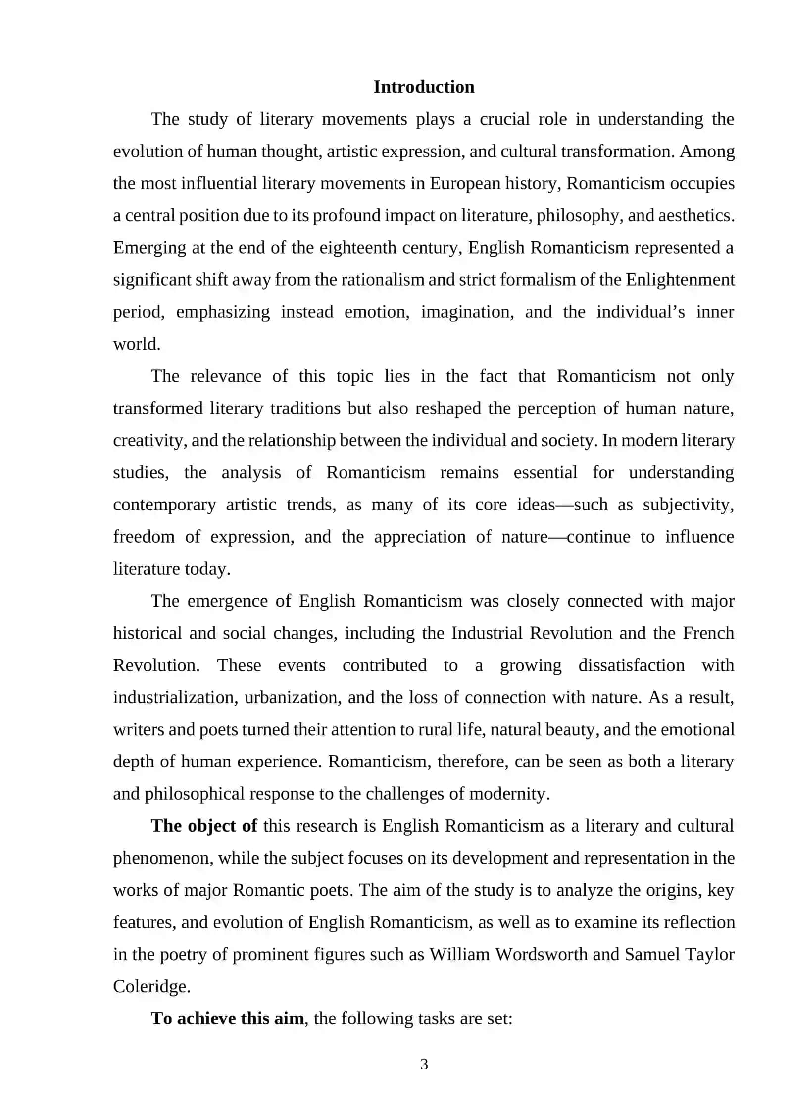 ENGLISH ROMANTICISM AND ITS DEVELOPMENT 2