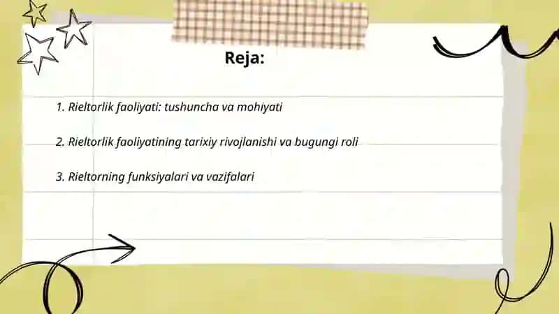 Rieltorlik faoliyati rieltor tushunchasi va mazmuni 2